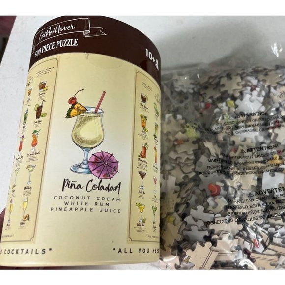 Cocktail Lover 500 pc Jigsaw Puzzle w/Poster sealed Ningbo Johnshen - Picture 4 of 7